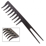 PROFESSIONAL TAIL COMB WITH CURVED TEETH